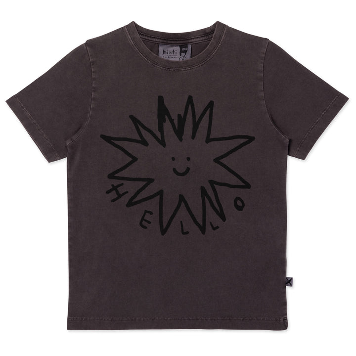 Minti Hello Star Tee - Black Wash