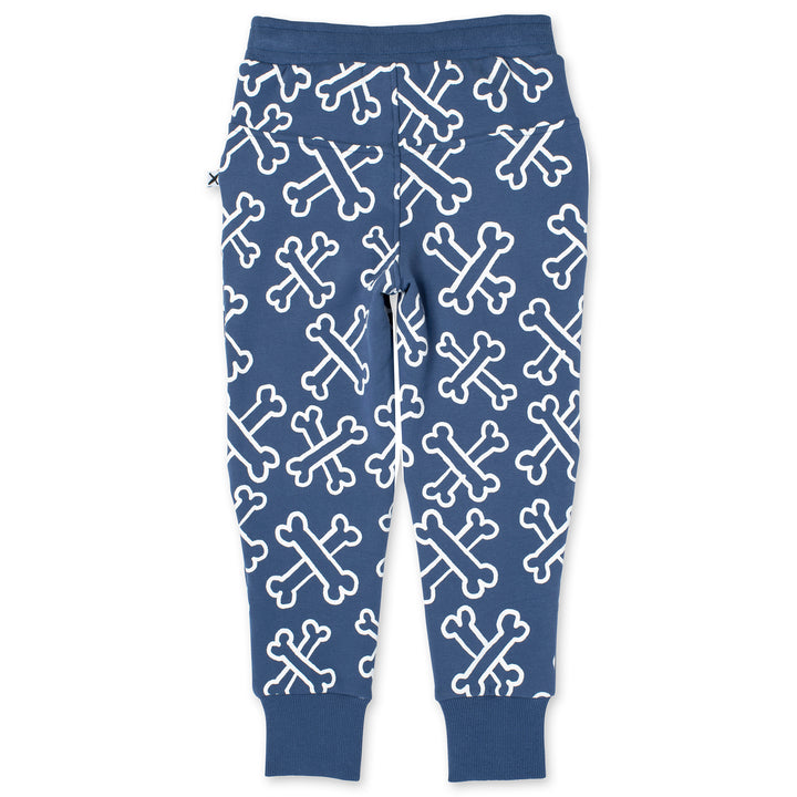 Minti Bones Furry Trackies - Navy