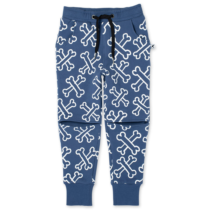 Minti Bones Furry Trackies - Navy