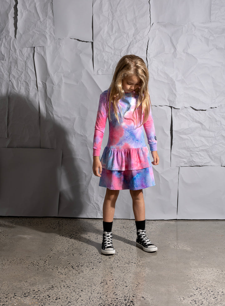 Minti Sundae Tie Dye Dress - Multi