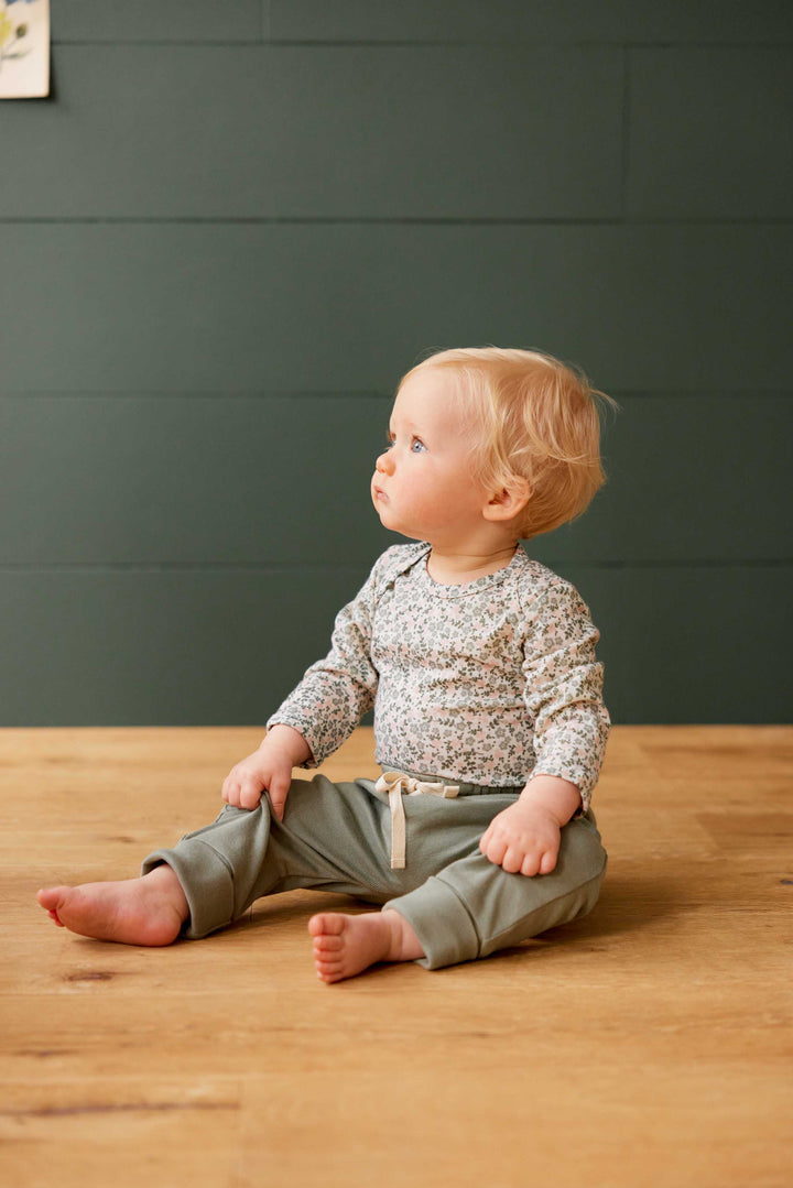 Nature Baby Drawstring Pants - Nettle