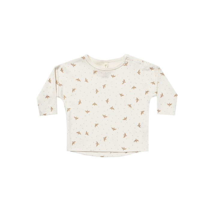 Quincy Mae Long Sleeve Tee - Doves