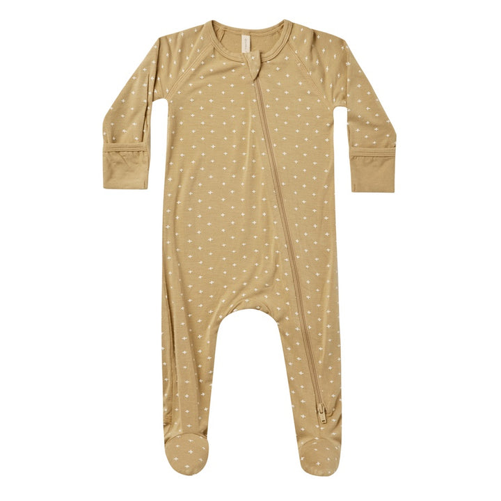 Quincy Mae Bamboo Zip Footie - Plus