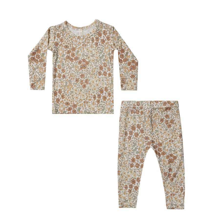 Quincy Mae Bamboo Pyjama Set | Wildflowers – Daisy and Hen