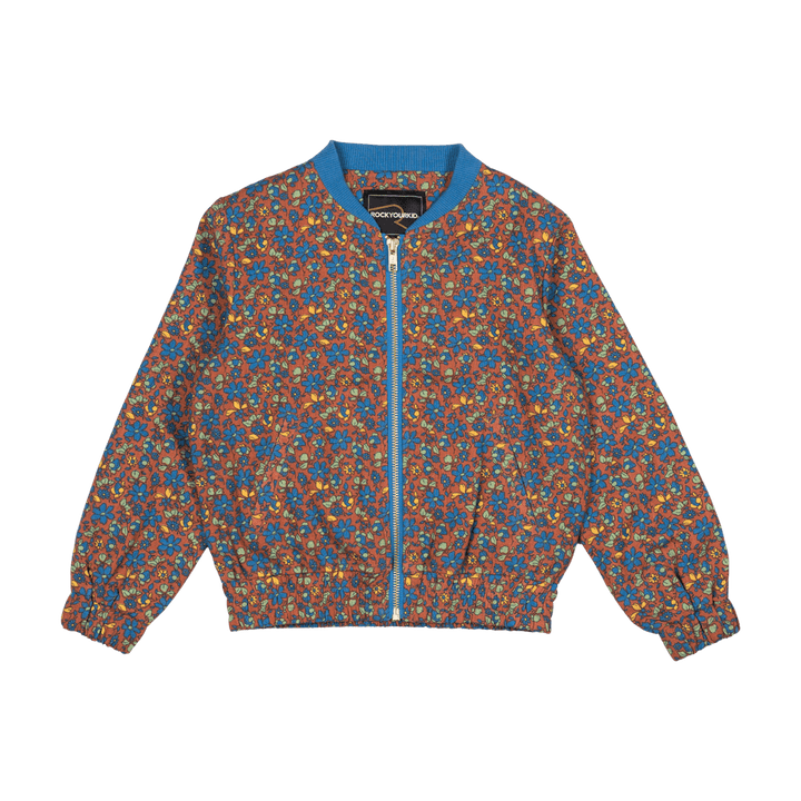 Rock Your Baby Brown Floral Bomber Jacket
