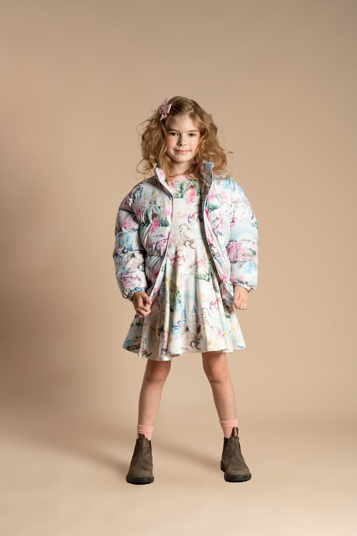 Rock Your Baby Fairy Tales Puff Padded Jacket With Lining