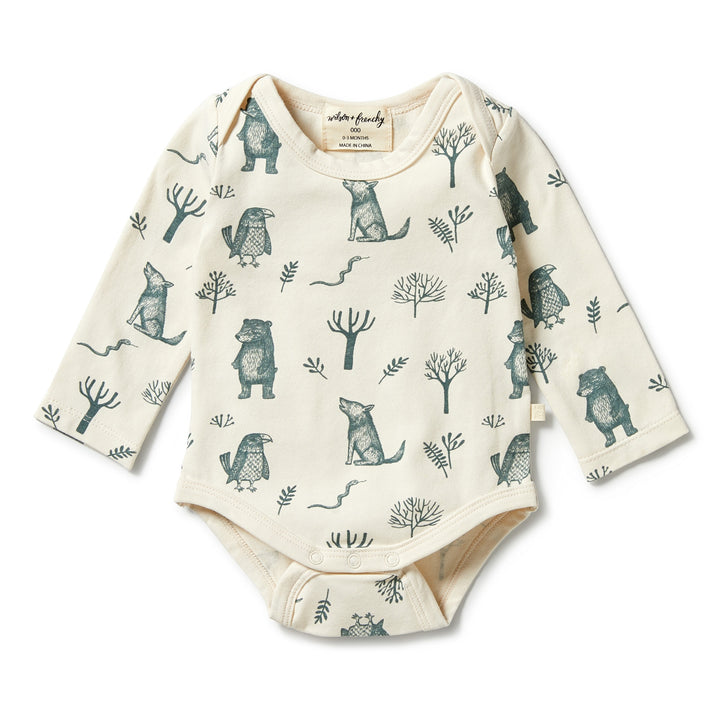 Wilson and Frenchy Organic Envelope Bodysuit - The Woods