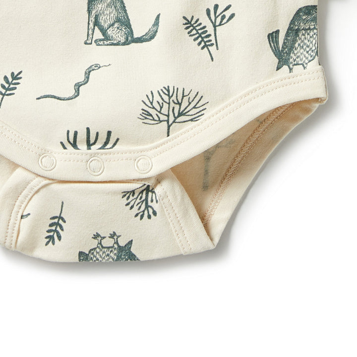 Wilson and Frenchy Organic Envelope Bodysuit - The Woods