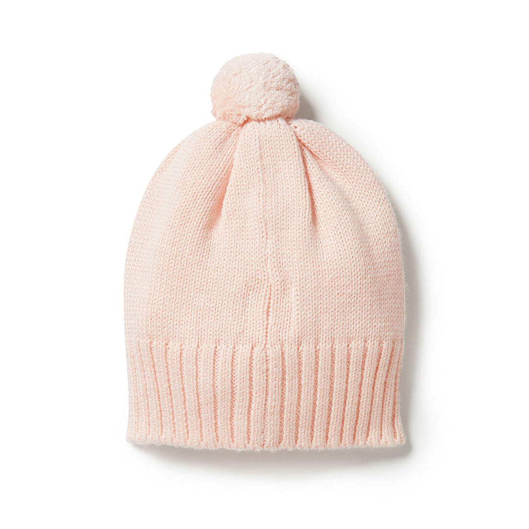 Wilson and Frenchy Knitted Mini Cable Hat - Blush