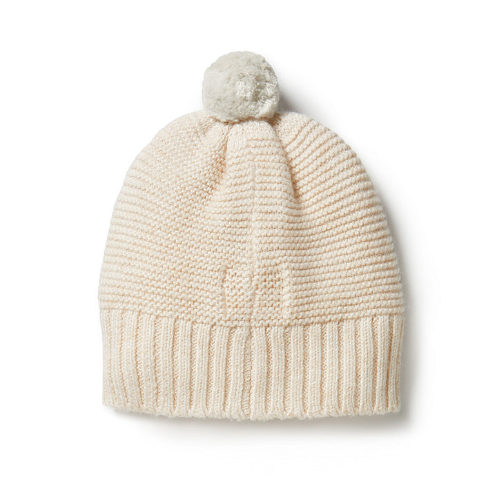 Wilson and Frenchy Knitted Cable Hat - Sand Melange