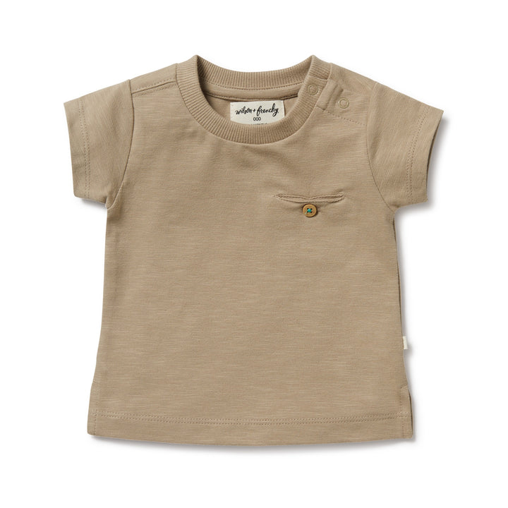 Wilson and Frenchy Driftwood Organic Pocket Tee