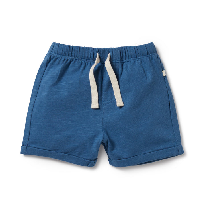 Wilson and Frenchy Dark Blue Organic Tie Front Short