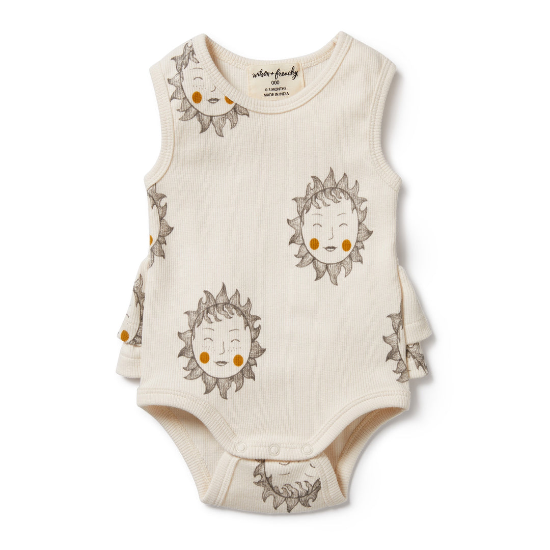 Wilson and Frenchy Shine On Me Organic Ruffle Bodysuit