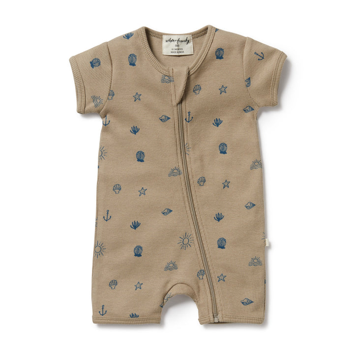 Wilson and Frenchy Summer Days Organic Boyleg Zipsuit