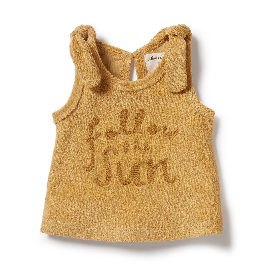 Wilson and Frenchy Follow The Sun Organic Terry Tie Singlet