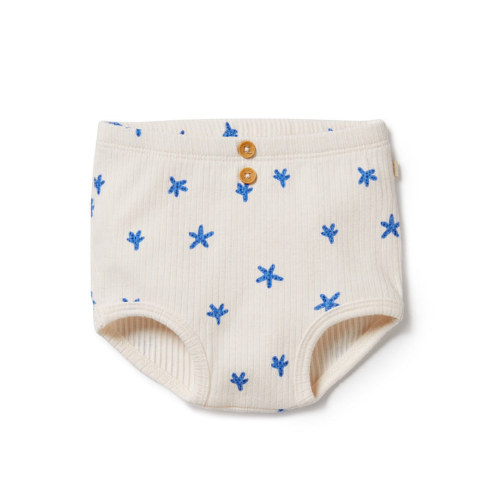 Wilson and Frenchy Little Starfish Organic Rib Nappy Pant