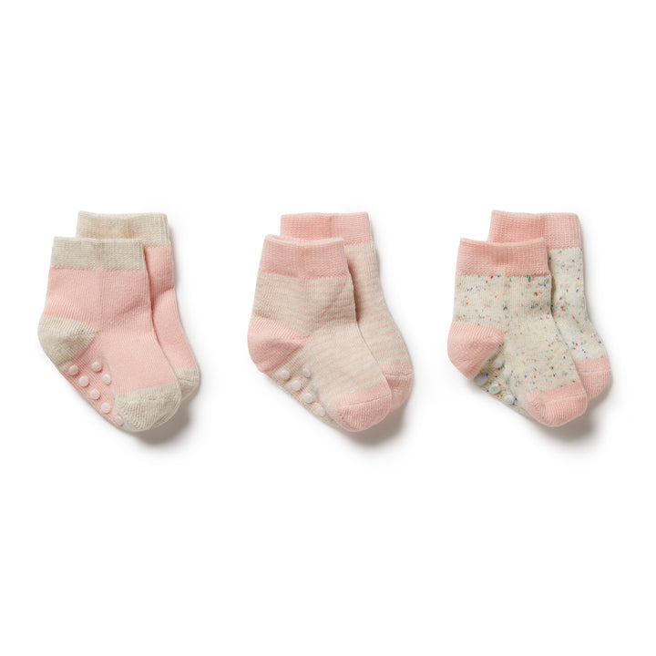 Wilson and Frenchy 3 Pack Baby Socks - Cantaloupe